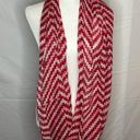 infinity Scarf  Red White Pink Lightweight Photo 1