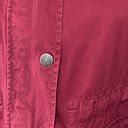 Abound Nordstrom Burgundy Zip Up Utility Jacket Photo 4