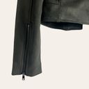 Banana Republic  Green Vegan Faux Suede Motorcycle Jacket Size XS Photo 7