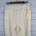 Soft Surroundings  Womens size Large Tall Cotton Cream Pull On Pants 43382 Photo 2