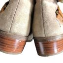 Ralph Lauren Lauren  Mehira Leather Suede Booties Sz. 7.5 Tan Brown Buckle Detail Photo 3