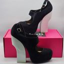 DV8 by Dolce Vita Genni Black Suede Pumps Heels Platform Chunky Shoes 7.5 Photo 6