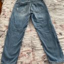 Topshop Moto Hayden Boyfriend Distressed Ripped Light Blue Jeans, size 26x30” Photo 10