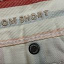 American Eagle  Mom Shorts Vintage Wash Striped Raw Hem 14 Photo 5