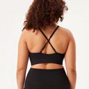 Girlfriend Collective  Topanga Halter Bra in Black- Size Small Photo 2