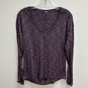 Lululemon  Womens Shirt Small Purple Scoop Athletic Long Sleeve Stretch Base Photo 0