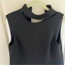 AQ/AQ  Black asymmetrical mini dress high neck | size 4 Photo 3