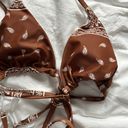 SheIn Paisley Triangle Halter Thong Bikini  Photo 3