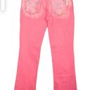 Y2K Pink Jeans Flare Denim Jeans Rhinestone Pockets Size undefined Photo 6