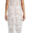 Elliatt Optics Floral Lace Peplum Dress — white & nude Photo 5