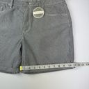 Lee Riders Size 14 Mid Rise Navy Blue White Striped Denim Shorts Roll Cuff NWT Photo 7