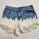 INC Denim High Waisted Bleach Dye Jean Shorts Photo 0