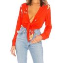 Capulet Revolve x  Bodysuit Red Blouse Small Photo 0