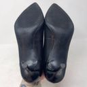 Ralph Lauren Lauren  Black Genuine Leather Pointed Closed Toe Slip on Heel Sz 8.5 Photo 5