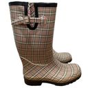 Lower East Side  Checkered Plaid Rain Boots Size 9 Photo 1