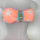 Agua Bendita  Bikini Bandeau Star Print Orange Photo 3