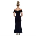 Elliatt  Raja Ruffle Sleeve High Slit Dress in Black Size X-Large Photo 8