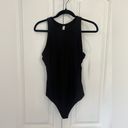 Athleta NWT Rib Bodysuit in Powervita Black Size Small Photo 3