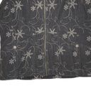 Woolrich  Full Zip Corduroy Vest Size Medium Gray Snowflakes Womens Cotton Lined Photo 2