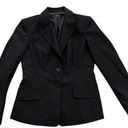 Anne Klein  Suit Black Pinstripe 2 Button Closure Career Blazer Jacket Size 4P Photo 6