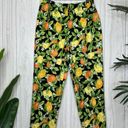 Talbots  Citrus Fruit Print Slacks Crop Pants size 12 Photo 0