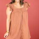 Entro NWT |  | Rust babydoll flutter dress Photo 0