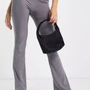 ASOS Collusion Grey Slinky Flared Leggings Photo 0