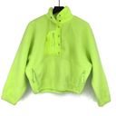 Free People Movement FP MOVEMENT Hit The Slopes Fleece Pullover Jacket Neon Yellow Highlighter XS Photo 0