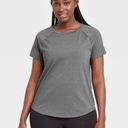 All In Motion  Work Out Top Small Gray Short Sleeve Women Shirt Gym Work Out NWT Photo 0