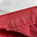 American Eagle  Womens Red Orange Twill Button-fly Wide Leg Crop Size 00 Long Photo 9