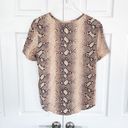 Equipment  Riley Python Tee in Nude Photo 6