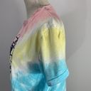 Ron Jon Surf Shop Tie Dye Pink Front Knot Crop Top Tee Size Medium Photo 5