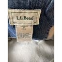 L.L.Bean  Women’s  Lined Jean Jacket Denim Button Size M Photo 4