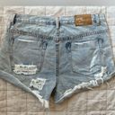 One Teaspoon RARE Revolve X  Light Wash Hawks Cheetah Distressed Denim Shorts -30 Photo 3