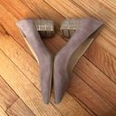 Brian Atwood Lilac Karina Suede Block Cage Pointed Pumps Photo 1