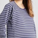 Isabel Maternity  by Ingrid & Isabel Striped Crewneck Sweatshirt Photo 0