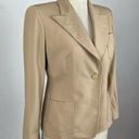 Max Mara  Tan Single Button Blazer Photo 1