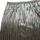 Maeve NWT Anthropologie  Nikola Midi in Silver Metallic Pleated Skirt 12 Photo 5