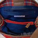 Tommy Hilfiger Vintage Premium designer handbag plaid and leather (unused) RARE Photo 3