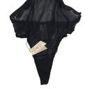 We Are HAH  Key To Ur Heart Sheer Mesh Bodysuit Cut Out Side In Noir/Black XS NWT Photo 8