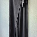 Halara  Wide Leg Black Pants Faux Wrap skirt size Small New Photo 0