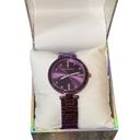 Juicy Couture NWT!  Black Label Purple Stone Wristwatch Photo 4