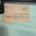 The Loft New!  Mint Green Curve Super Skinny Size 28/6 Photo 3