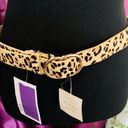 Altar'd State NWT Alter’d State leopard Print Belt with Gold Twin loops Size S Photo 0