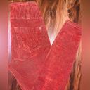 No Boundaries Size 3 Red Orange High Waisted Button Up Skinny Corduroy Pants Photo 1