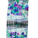 Roz & Ali  Plus Size Blue Green White Purple Striped Tie Dye Summer Maxi … Photo 2