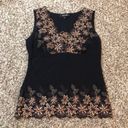 Karen Kane Y2K embroidered floral tank top Photo 0