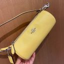 Coach Silver/Retro Yellow Nolita Barrel Bag Pebble Leather #CP 474 Photo 5
