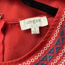 Umgee Embroidered Tunic Dress Size Medium Photo 4