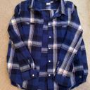 Roxy Plaid Flannel Button Up Photo 0